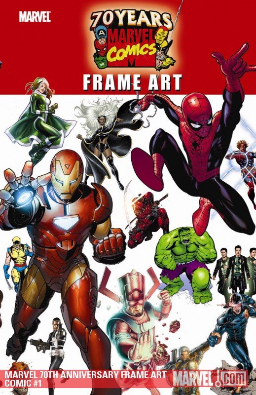 Cover of Marvel 70Th Anniversary Frame Art (2009) - #1