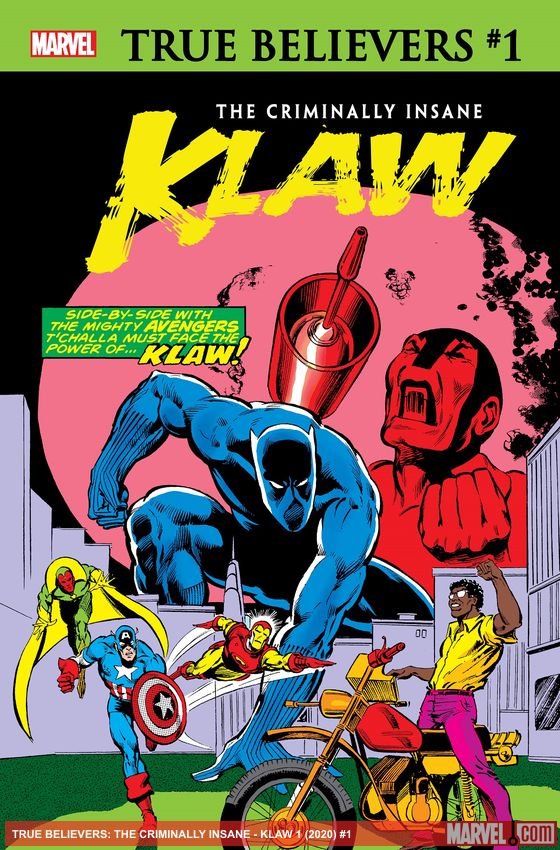 Cover of True Believers: The Criminally Insane - Klaw (2020) - #1