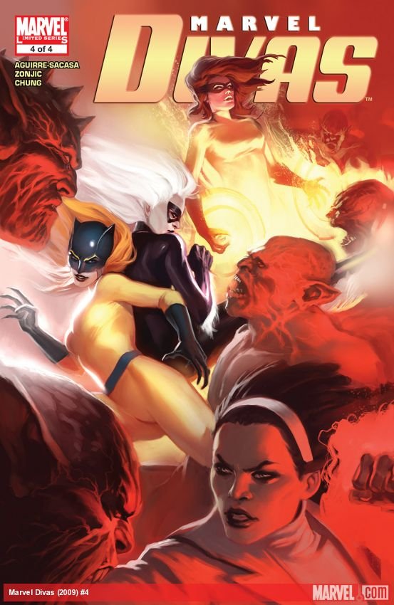 Cover of Marvel Divas (2009) - #4