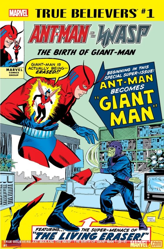 Cover of True Believers: Ant-Man and the Wasp - The Birth of Giant-Man (2018) - #1