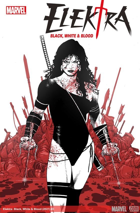 Cover of Elektra: Black, White & Blood (2021) - #3