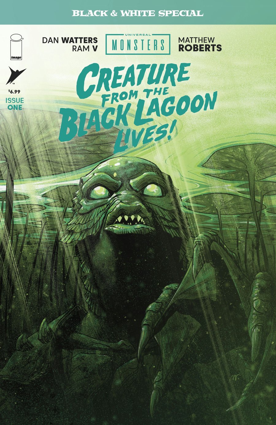 Cover of Universal Monsters: Creature From the Black Lagoon Lives! Black & White Special (2026) - #1