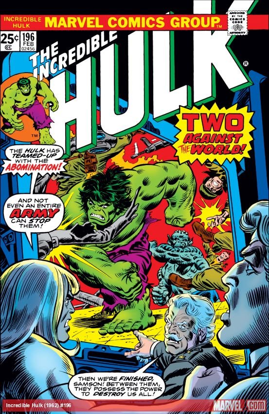 Cover of Incredible Hulk (1962) - #196