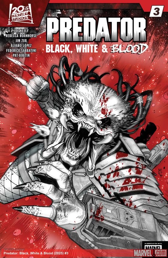 Cover of Predator: Black, White & Blood (2025) - #3