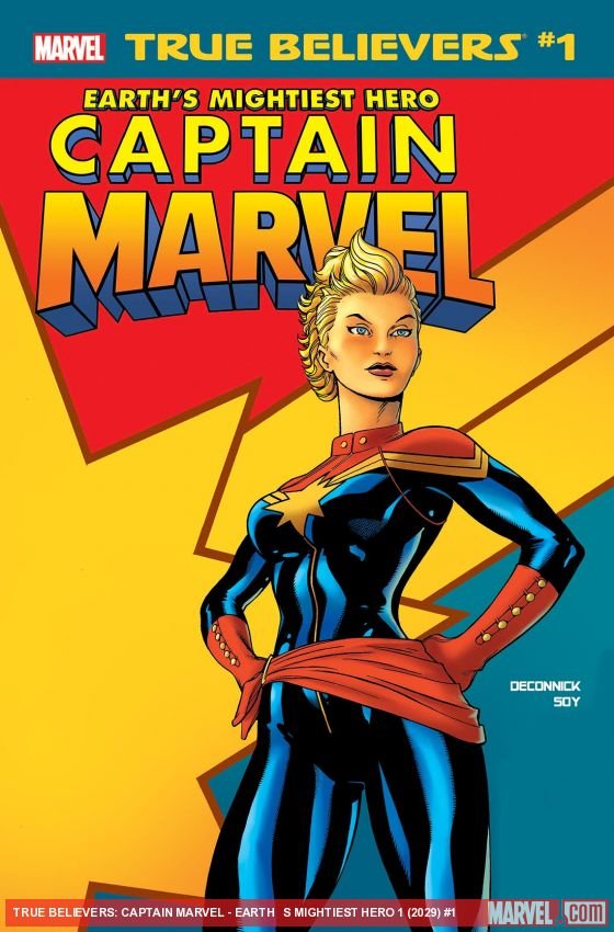 Cover of True Believers: Captain Marvel - Earth’s Mightiest Hero (2019) - #1