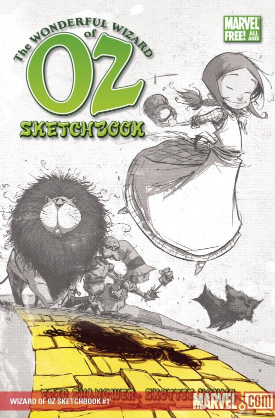 Cover of The Wonderful Wizard Of Oz Sketchbook (2008) - #1