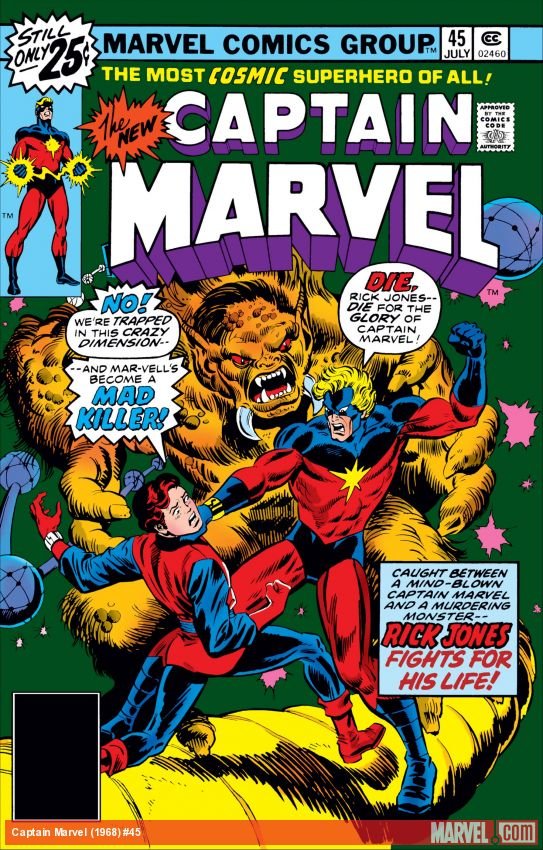 Cover of Captain Marvel (1968) - #45