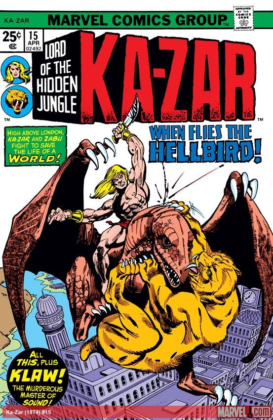 Cover of Ka-Zar (1974) - #15