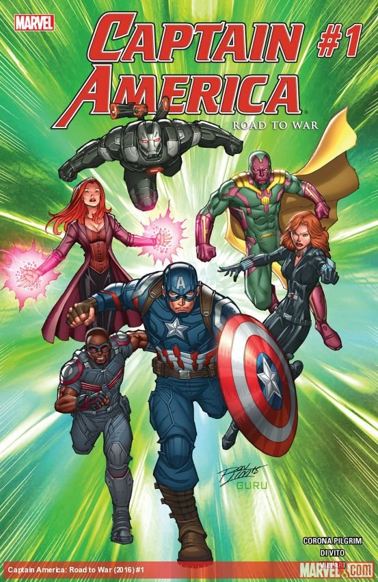Cover of Captain America: Road To War (2016) - #1