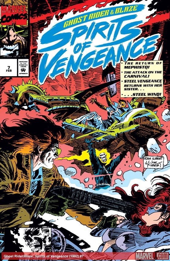 Cover of Ghost Rider/Blaze: Spirits Of Vengeance (1992) - #7