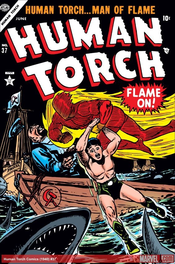 Cover of Human Torch Comics (1940) - #37