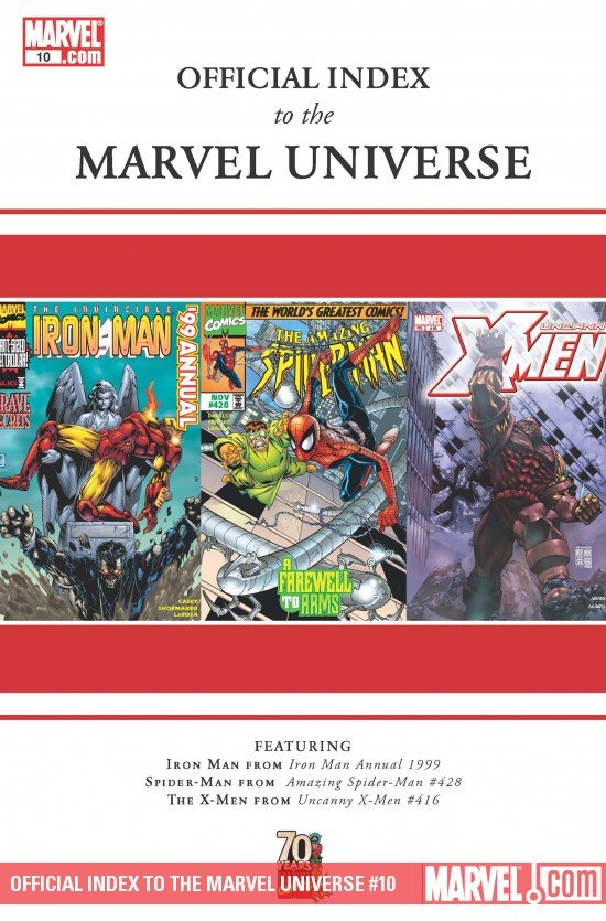 Cover of Official Index To The Marvel Universe (2009) - #10