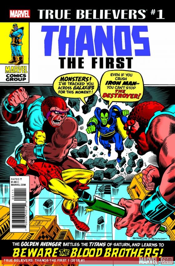 Cover of True Believers: Thanos the First (2018) - #1