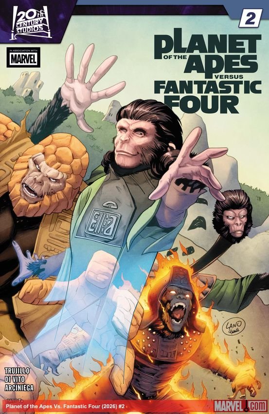 Cover of Planet Of The Apes Vs. Fantastic Four (2026) - #2