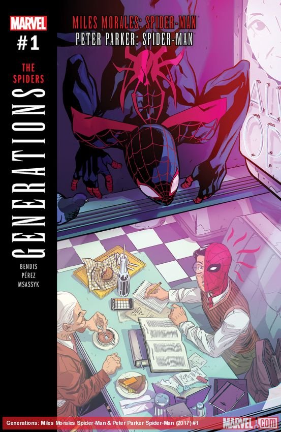 Cover of Generations: Mile Morales Spider-Man & Peter Parker Spider-Man (2017) - #1