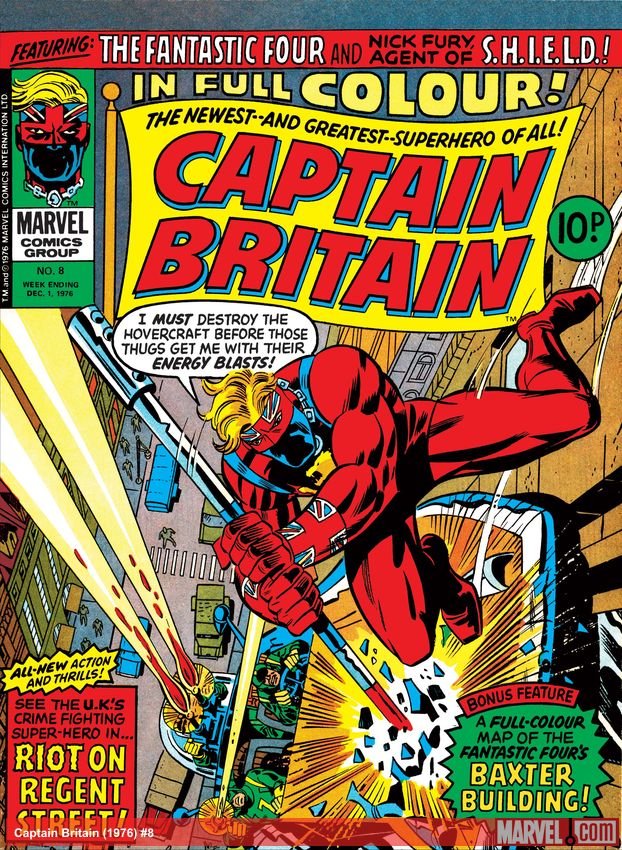 Cover of Captain Britain (1976) - #8