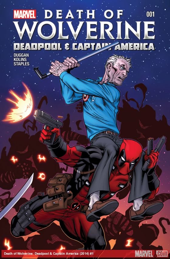 Cover of Death Of Wolverine: Deadpool & Captain America (2014) - #1