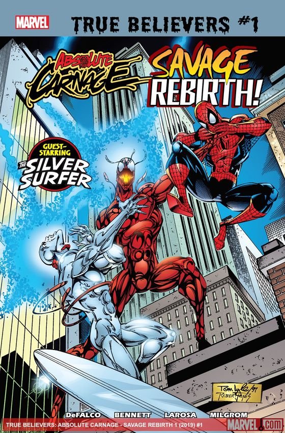 Cover of True Believers: Absolute Carnage - Savage Rebirth (2019) - #1