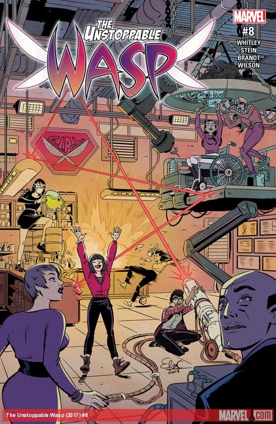 Cover of The Unstoppable Wasp (2017) - #8