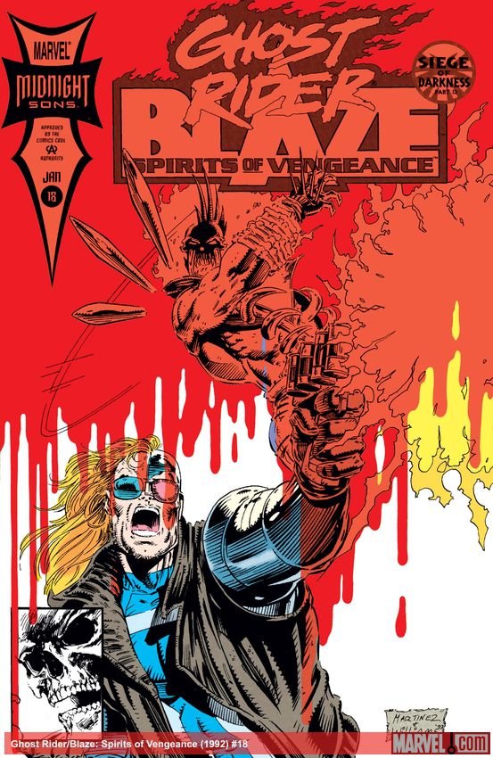 Cover of Ghost Rider/Blaze: Spirits Of Vengeance (1992) - #18