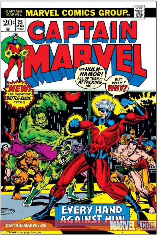 Cover of Captain Marvel (1968) - #25