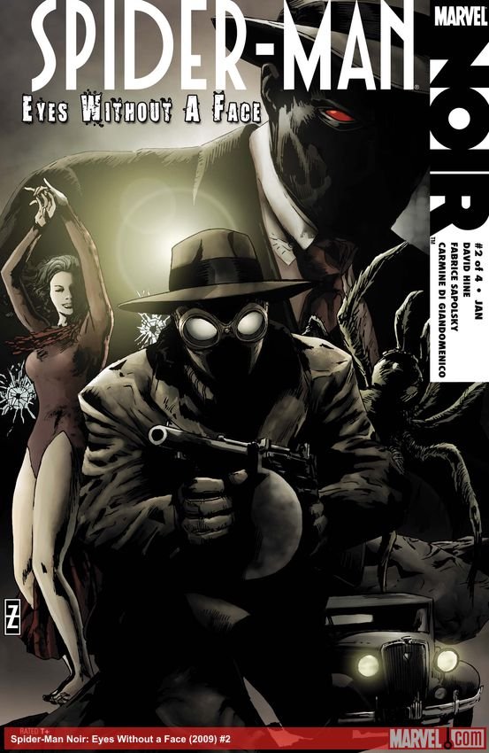 Cover of Spider-Man Noir: Eyes Without A Face (2009) - #2