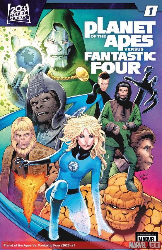 Cover of Planet Of The Apes Vs. Fantastic Four (2026) - #1