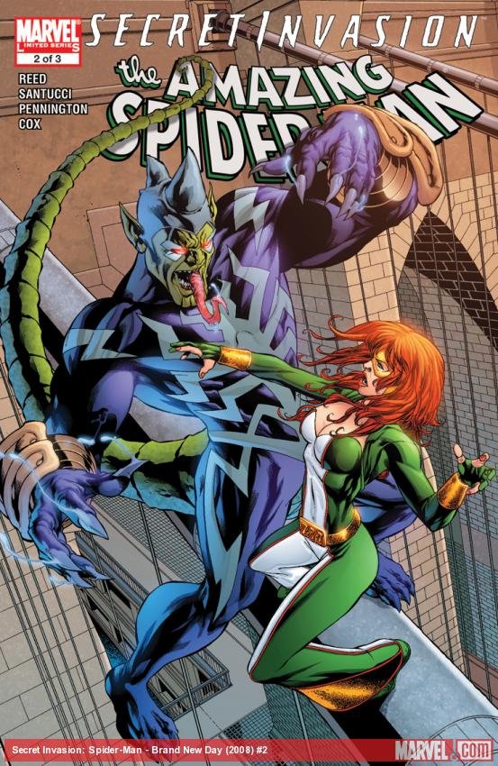 Cover of Secret Invasion: The Amazing Spider-Man (2008) - #2