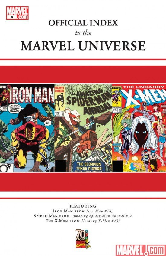 Cover of Official Index To The Marvel Universe (2009) - #6