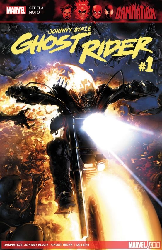 Cover of Damnation: Johnny Blaze - Ghost Rider (2018) - #1