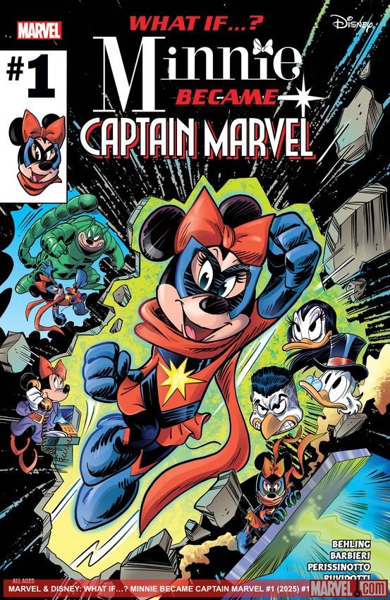 Cover of Marvel & Disney: What If…? Minnie Became Captain Marvel (2024) - #1