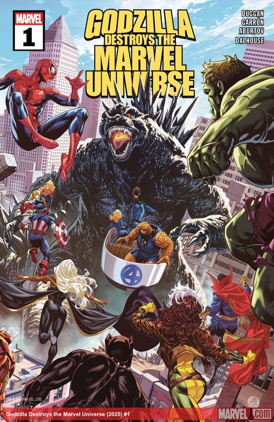 Cover of Godzilla Destroys The Marvel Universe (2025) - #1