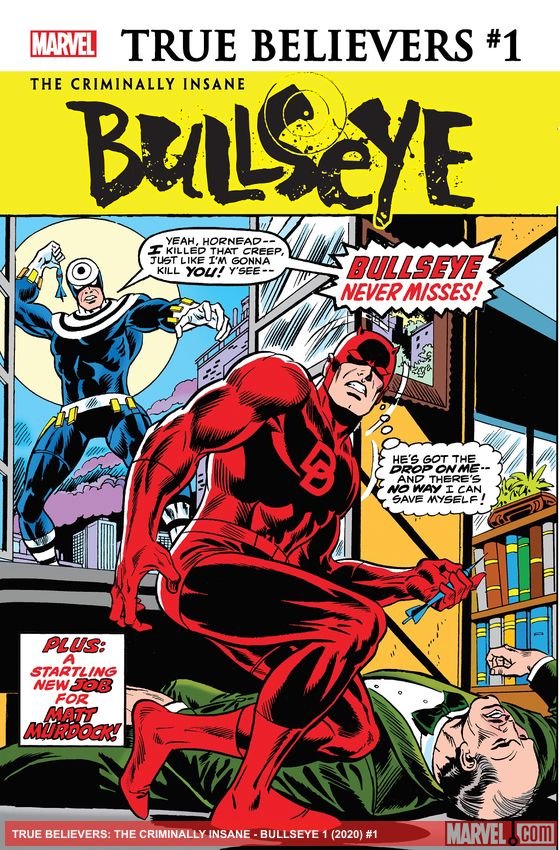 Cover of True Believers: The Criminally Insane - Bullseye (2020) - #1