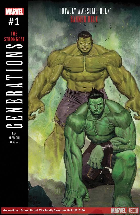 Cover of Generations: Banner Hulk & The Totally Awesome Hulk (2017) - #1