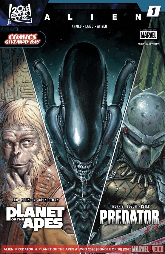 Cover of Alien, Predator, & Planet Of The Apes (2026) - #1