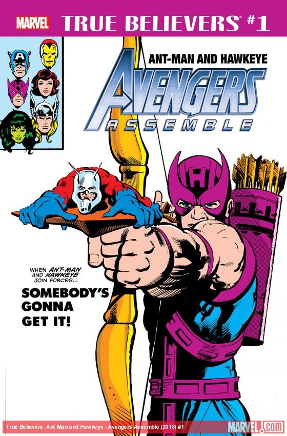 Cover of True Believers: Ant-Man and Hawkeye - Avengers Assemble (2018) - #1