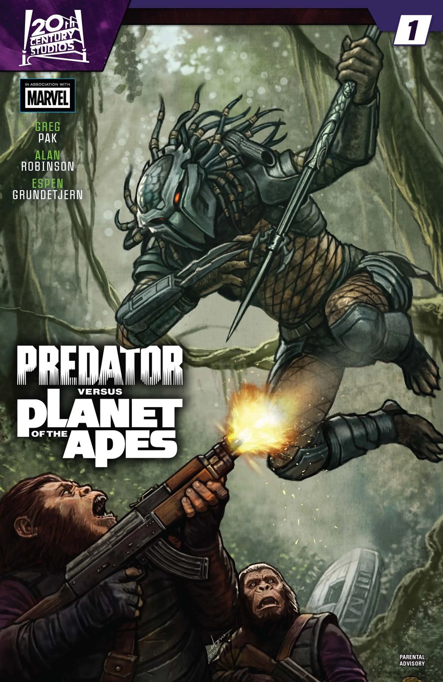 Cover of Predator Vs. The Planet Of The Apes (2026) - #1