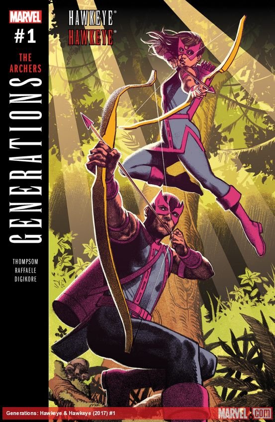 Cover of Generations: Hawkeye & Hawkeye (2017) - #1