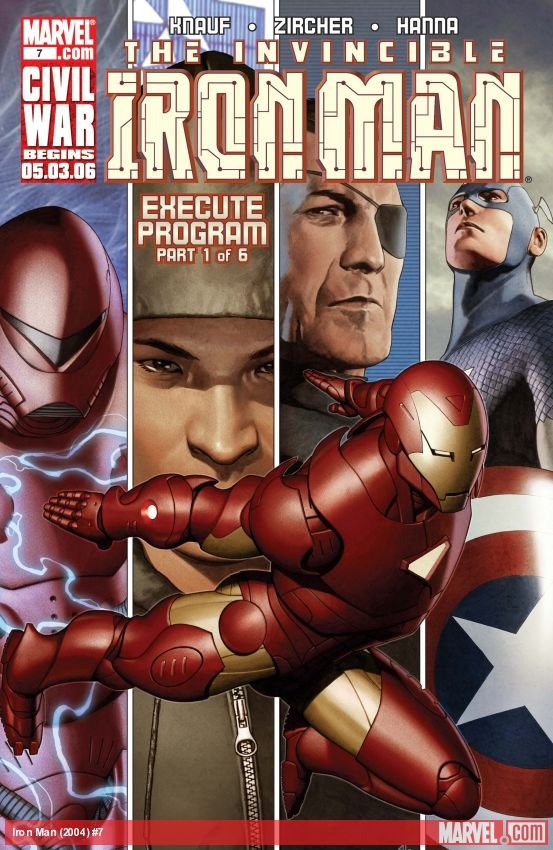 Cover of The Invincible Iron Man (2004) - #7