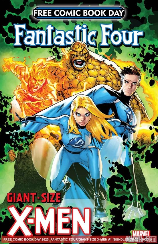 Cover of Free Comic Book Day 2025: Fantastic Four/Giant-Size X-Men (2025) - #1