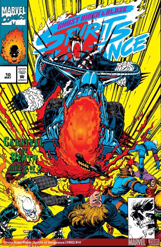 Cover of Ghost Rider/Blaze: Spirits Of Vengeance (1992) - #10