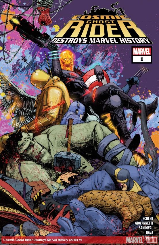 Cover of Cosmic Ghost Rider Destroys Marvel History (2019) - #1