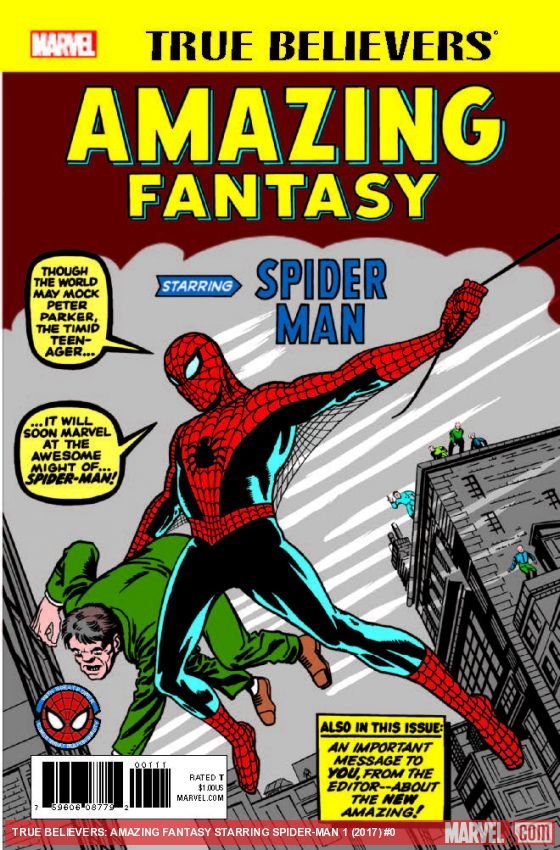 Cover of True Believers: Amazing Fantasy Starring Spider-Man (2017) - #1