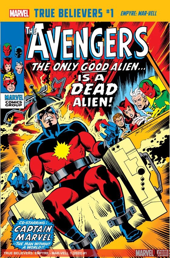 Cover of True Believers: Empyre - Mar-vell (2020) - #1