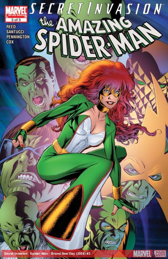 Cover of Secret Invasion: The Amazing Spider-Man (2008) - #3