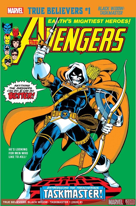 Cover of True Believers: Black Widow - Taskmaster (2020) - #1