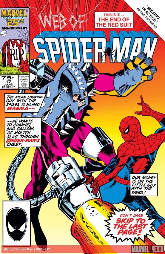Cover of Web Of Spider-Man (1985) - #17