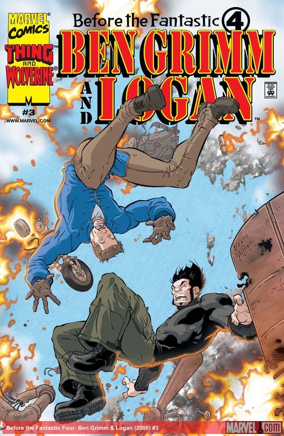Cover of Before The Fantastic Four: Ben Grimm & Logan (2000) - #3