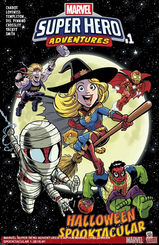Cover of Marvel Super Hero Adventures: Captain Marvel - Halloween Spooktacular (2018) - #1