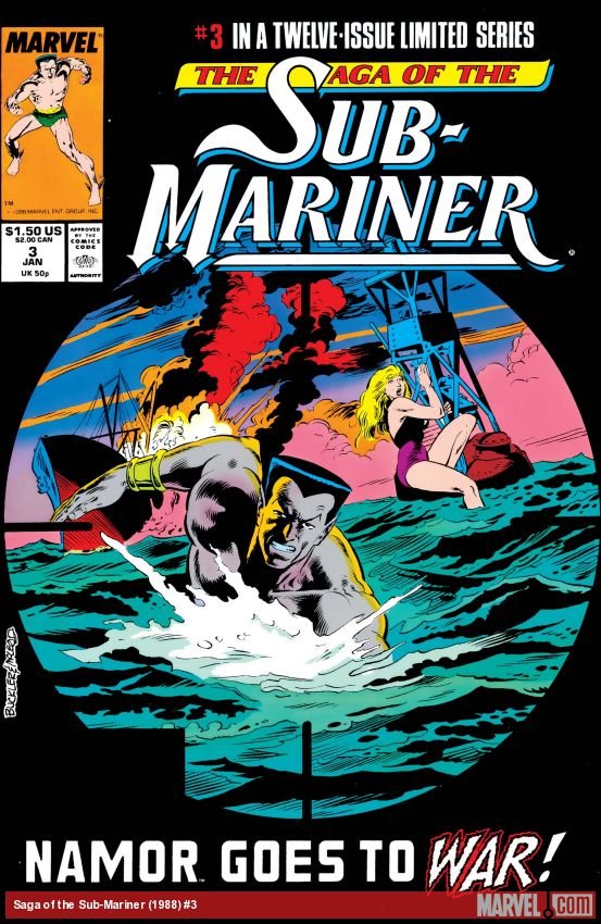 Cover of Saga Of The Sub-Mariner (1988) - #3